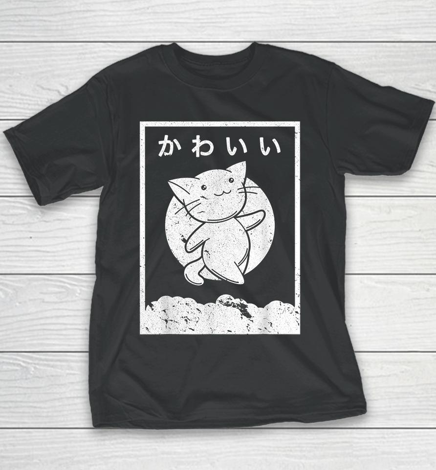 Anime Kawaii Cat Retro Youth T-Shirt