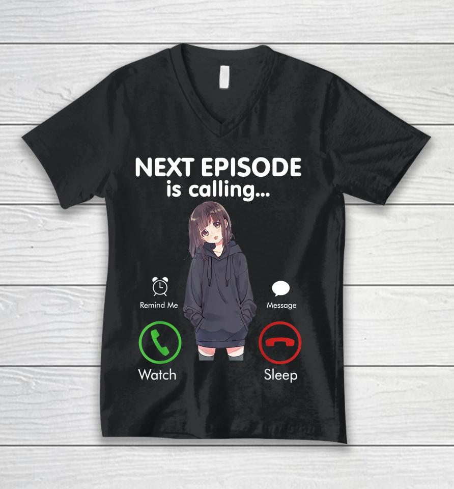 Anime Next Episode Is Calling Unisex V-Neck T-Shirt