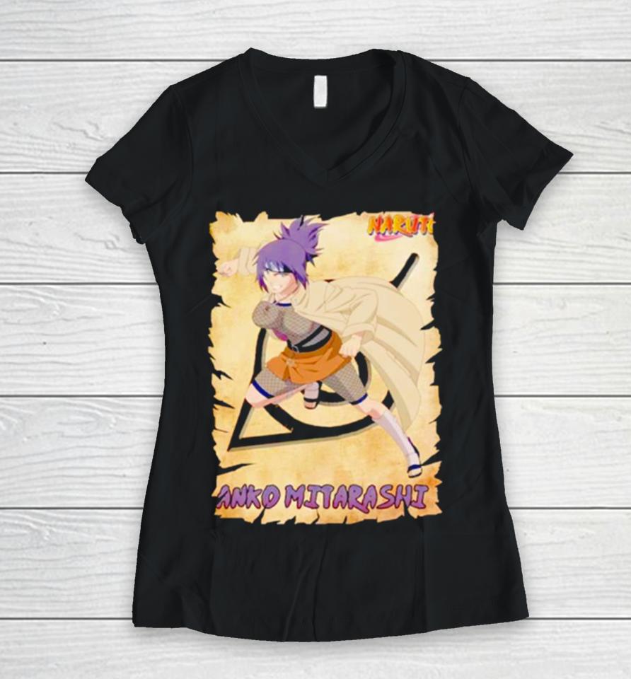 Anko Mitarashi Merch Vtg Anime Women V-Neck T-Shirt