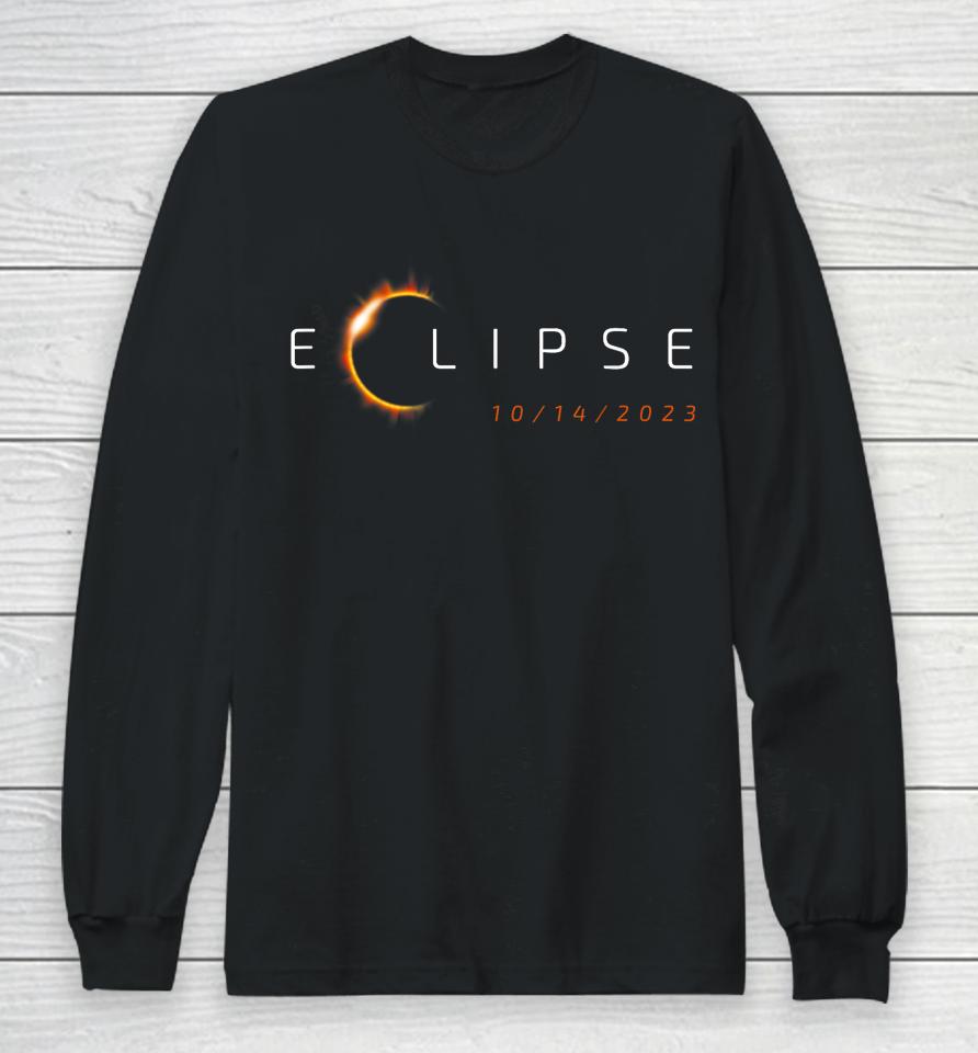 Annular Solar Eclipse October 2023 Physics Astronomy Eclipse Long Sleeve T-Shirt
