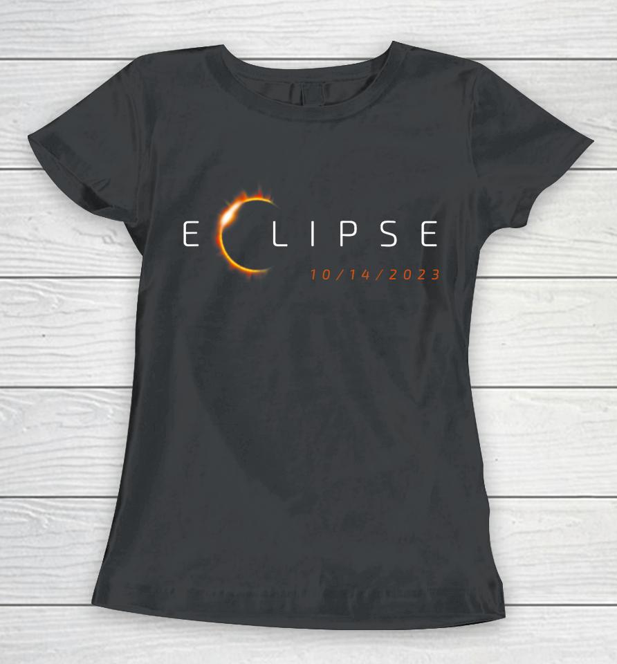 Annular Solar Eclipse October 2023 Physics Astronomy Eclipse Women T-Shirt