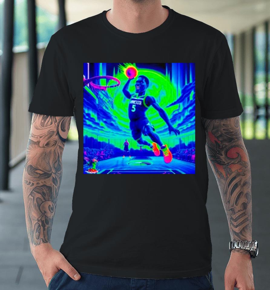 Anthony Edwards – Green Moon Jam Ant Psychedelic Meme Minnesota Timberwolves Premium T-Shirt