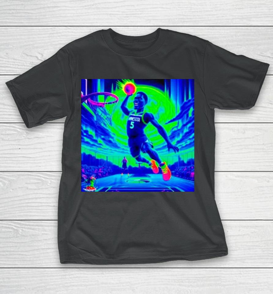 Anthony Edwards – Green Moon Jam Ant Psychedelic Meme Minnesota Timberwolves T-Shirt
