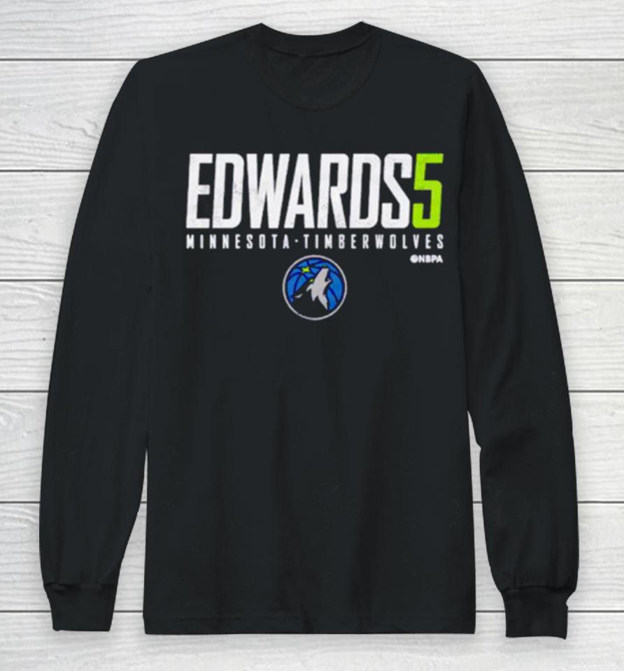 Anthony Edwards Minnesota Timberwolves Elite Long Sleeve T-Shirt