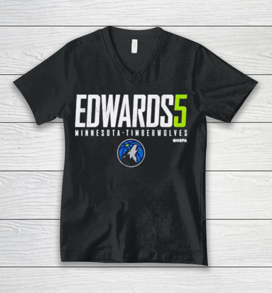 Anthony Edwards Minnesota Timberwolves Elite Unisex V-Neck T-Shirt
