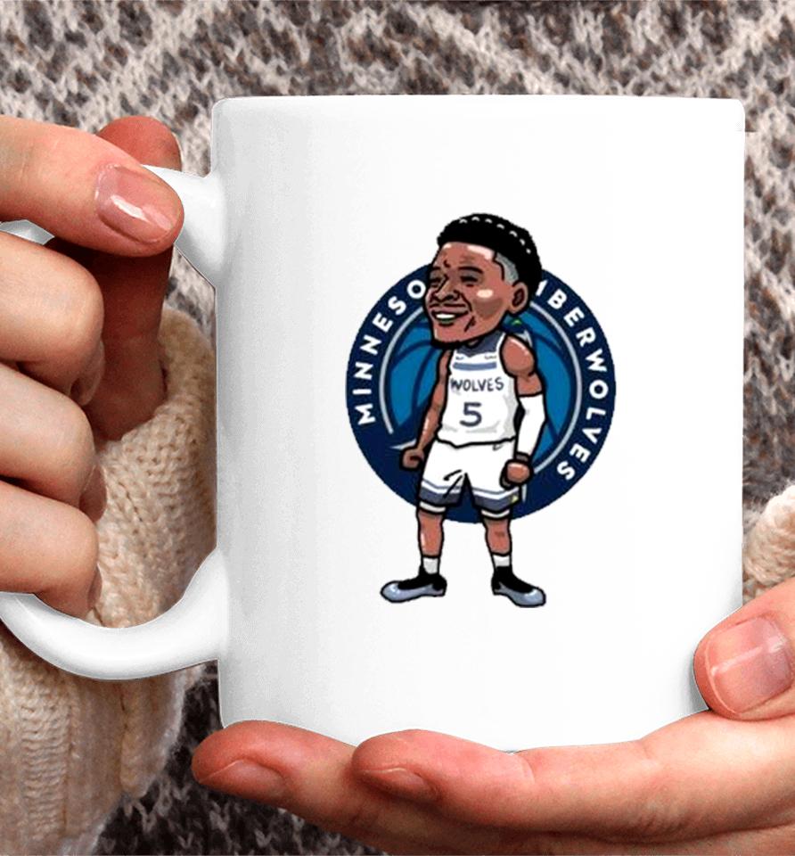 Anthony Edwards Minnesota Timberwolves Player Cartoon Coffee Mug