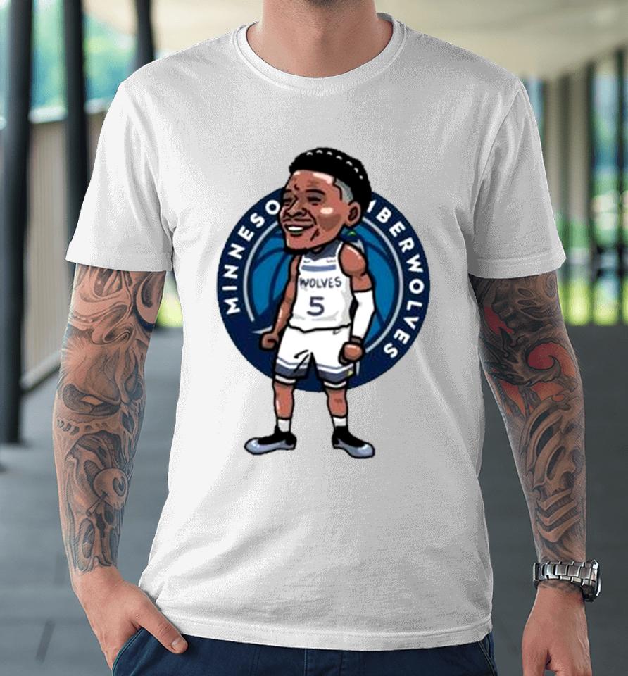 Anthony Edwards Minnesota Timberwolves Player Cartoon Premium T-Shirt