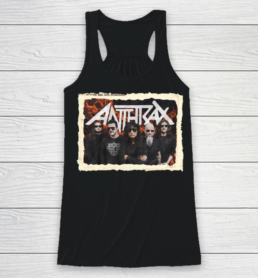 Anthrax Band Art Racerback Tank
