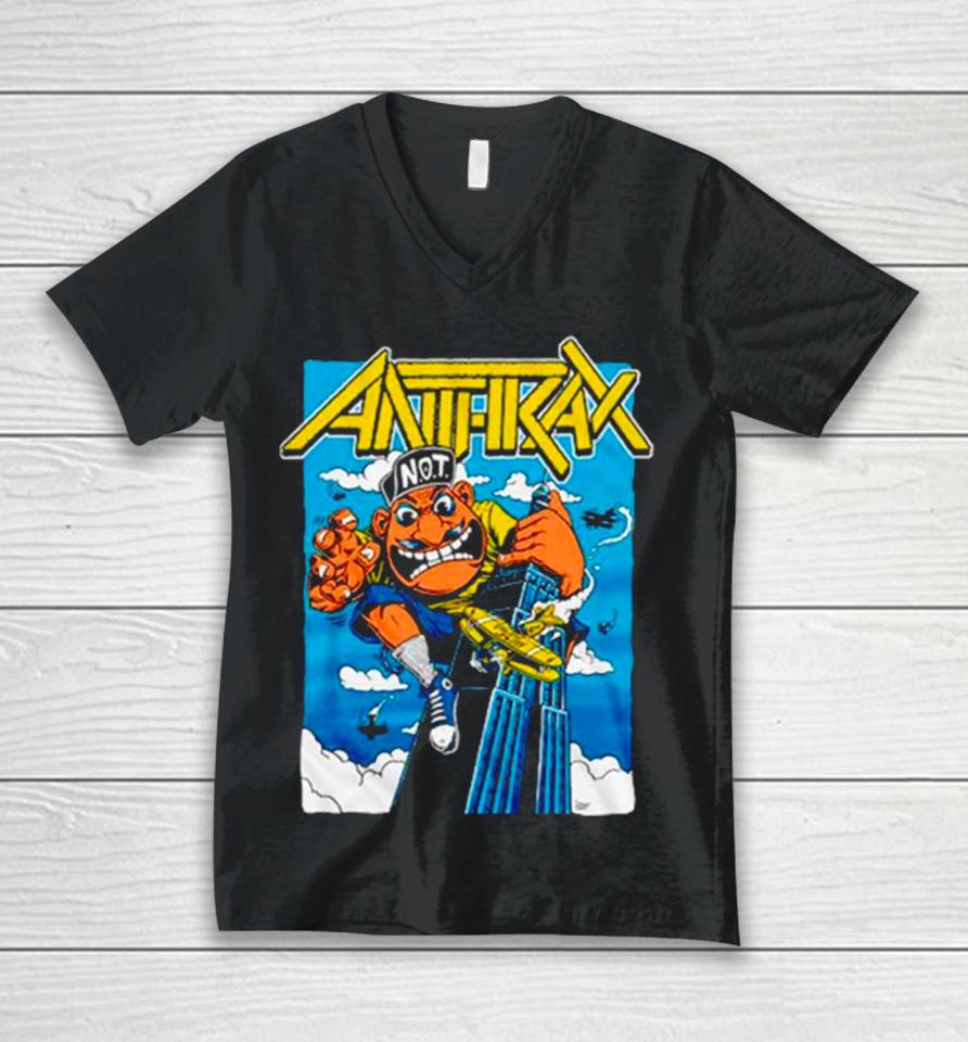 Anthrax Not Man Kong Unisex V-Neck T-Shirt