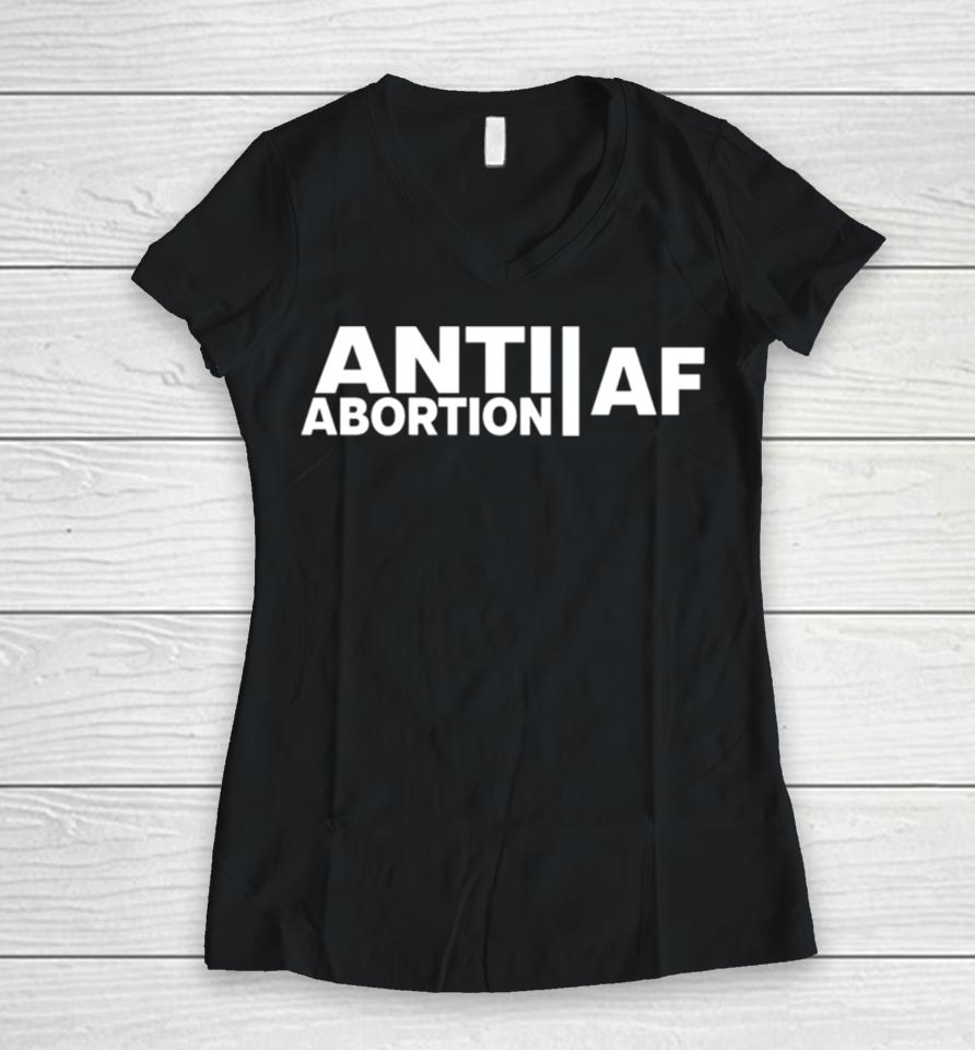 Anti Abortion Af Women V-Neck T-Shirt