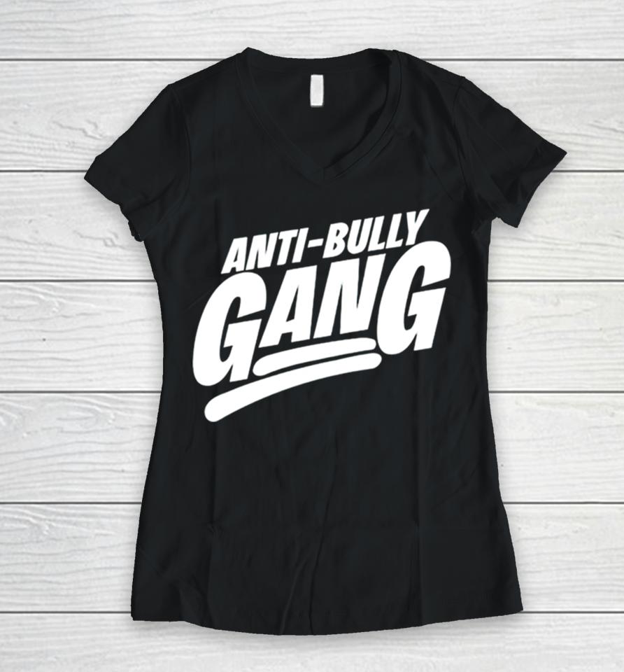 Anti Bully Gang Women V-Neck T-Shirt