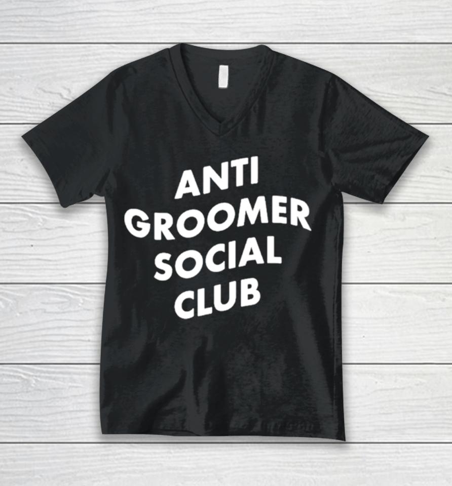 Anti Groomer Social Club Unisex V-Neck T-Shirt