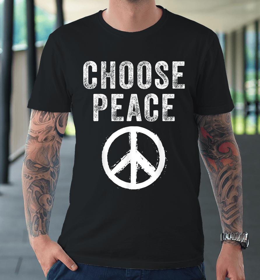Anti Gun Choose Peace Wear Orange Enough End Gun Violence Premium T-Shirt