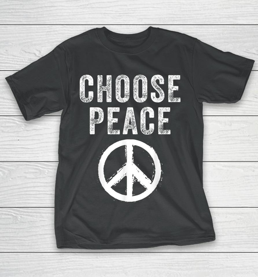 Anti Gun Choose Peace Wear Orange Enough End Gun Violence T-Shirt