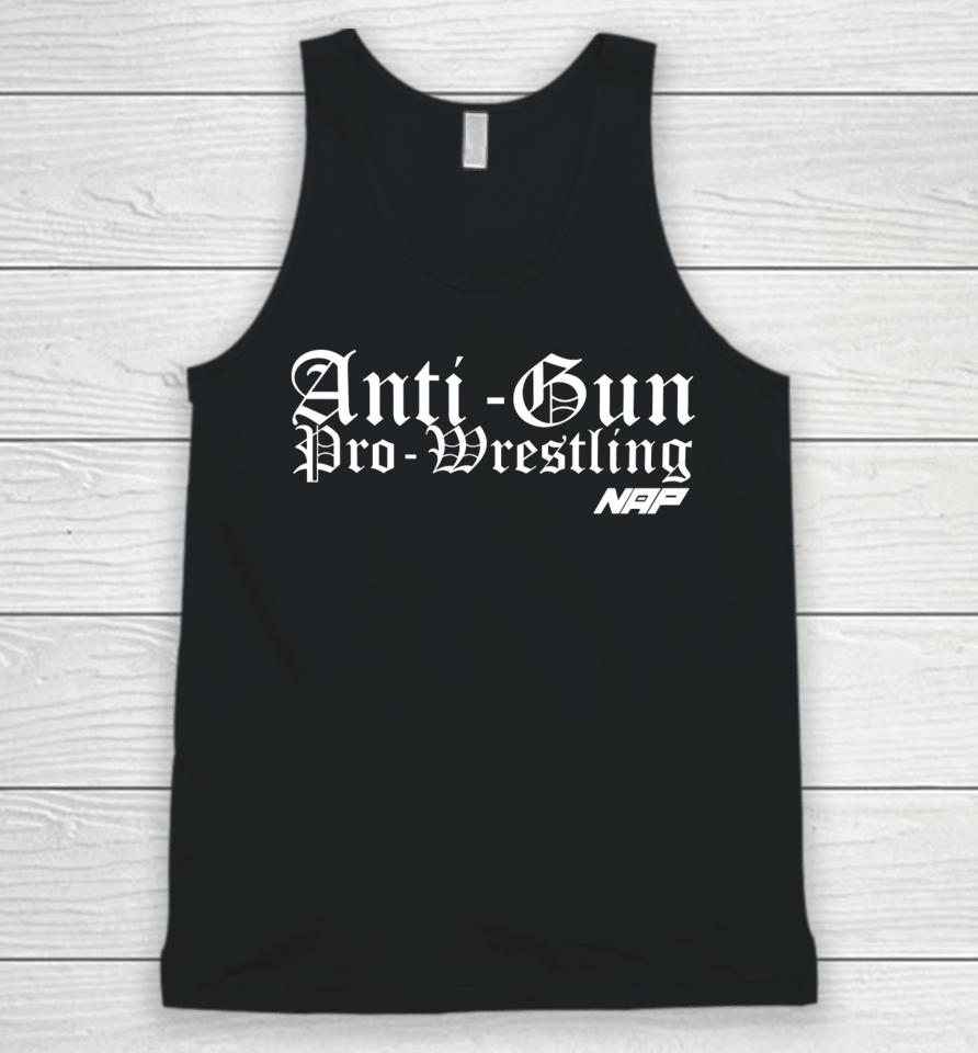 Anti Gun Pro Wrestling Shirt Naptown All Pro-Wrestling Merch Agpw Unisex Tank Top