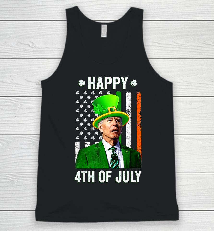 Anti Joe Biden St Patrick's Day Funny Happy 4Th Of July Unisex Tank Top