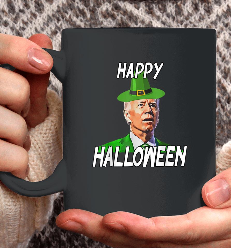 Anti Joe Biden St Patrick's Day Funny Happy Halloween Coffee Mug
