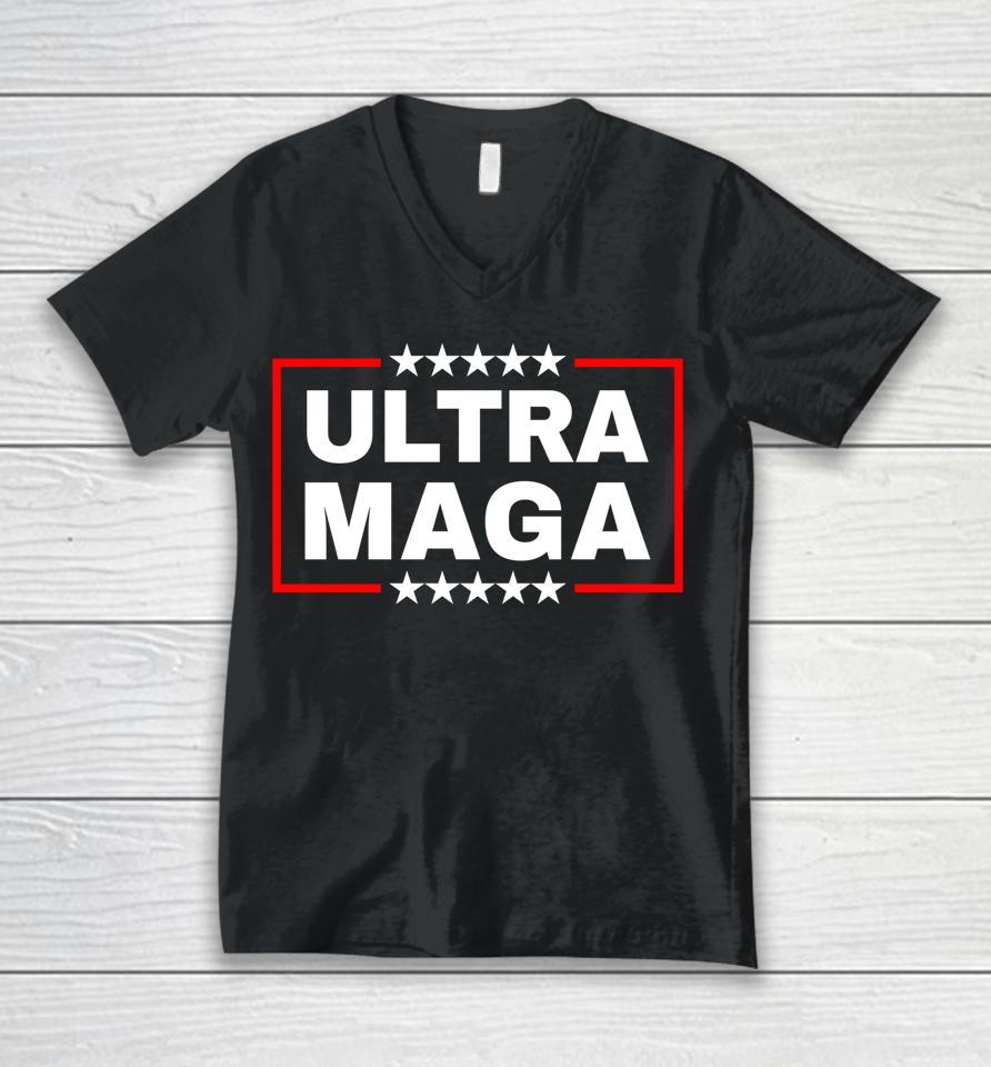 Anti Joe Biden Ultra Maga Unisex V-Neck T-Shirt