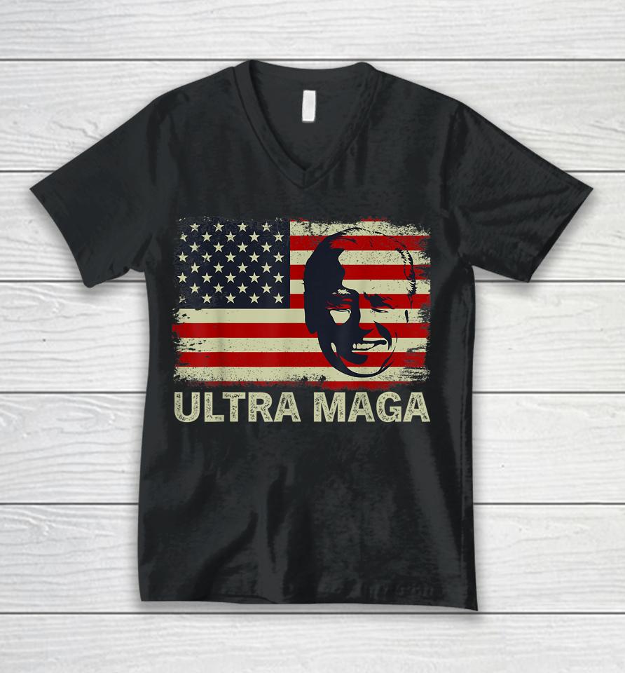 Anti Joe Biden Ultra Maga Unisex V-Neck T-Shirt