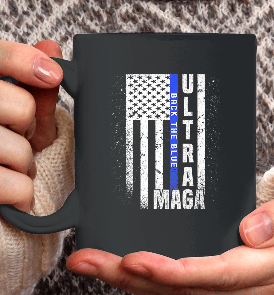 Anti Joe Biden Ultra Maga Trump Us Flag Coffee Mug