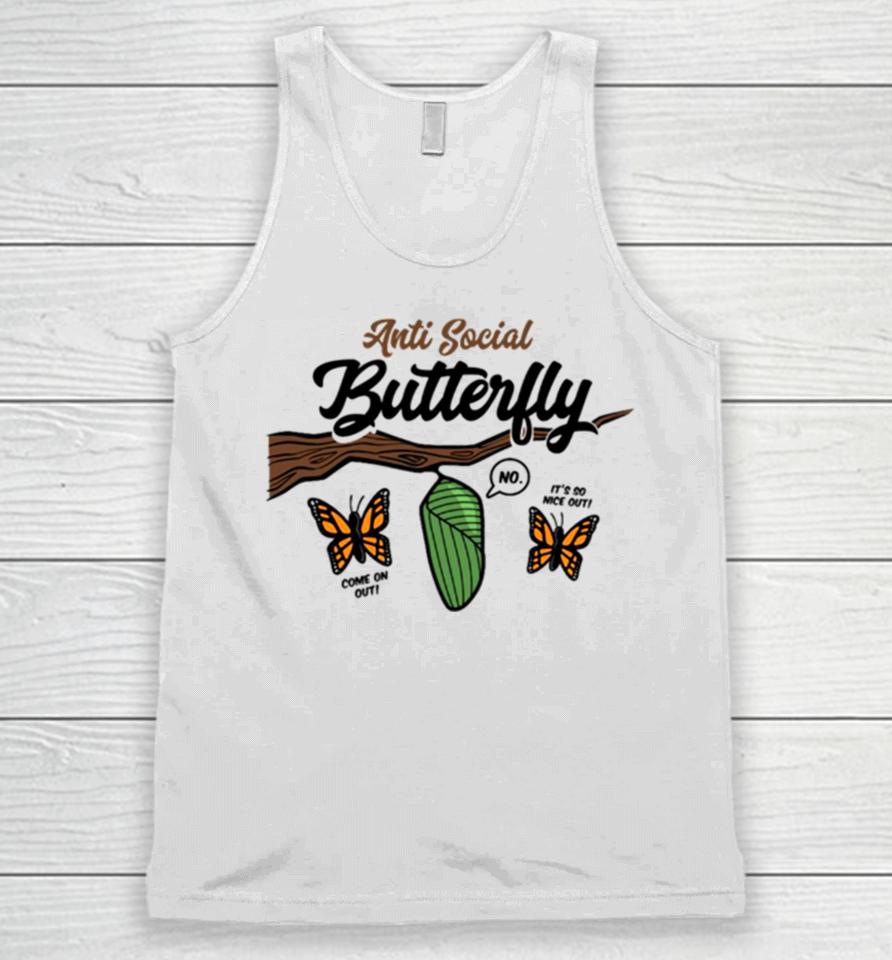Anti Social Butterfly Unisex Tank Top