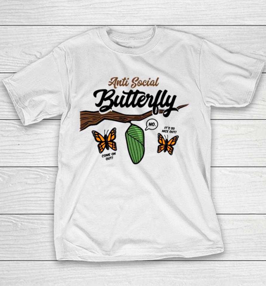Anti Social Butterfly Youth T-Shirt