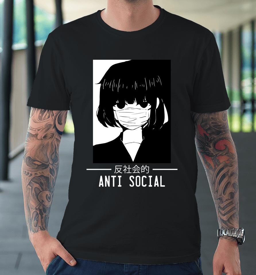 Anti Social Japanese Anime Premium T-Shirt