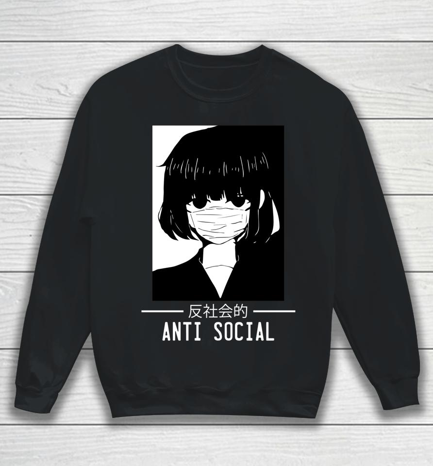 Anti Social Japanese Anime Sweatshirt