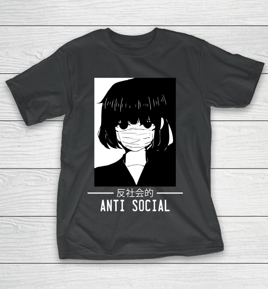 Anti Social Japanese Anime T-Shirt