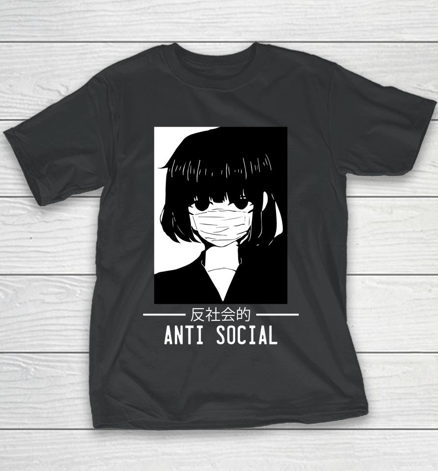 Anti Social Japanese Anime Youth T-Shirt