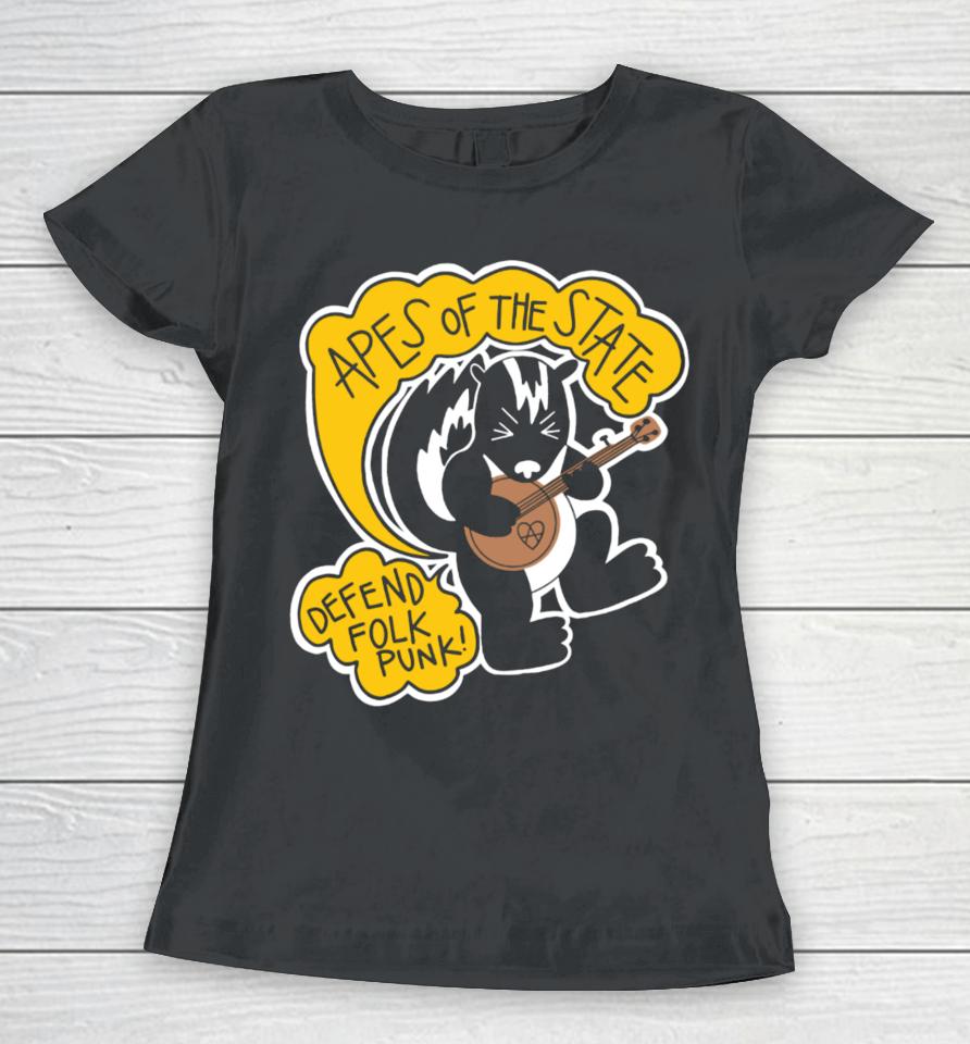 Apesofthestate Defend Folk Punk Women T-Shirt