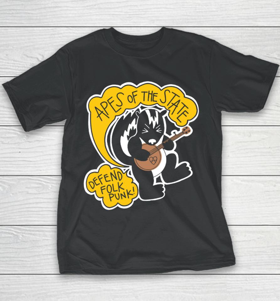 Apesofthestate Store Defend Folk Punk Youth T-Shirt
