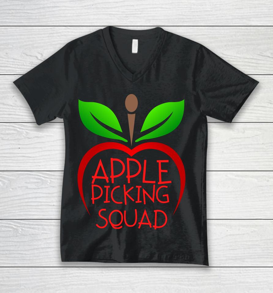 Apple Picking Squad Unisex V-Neck T-Shirt