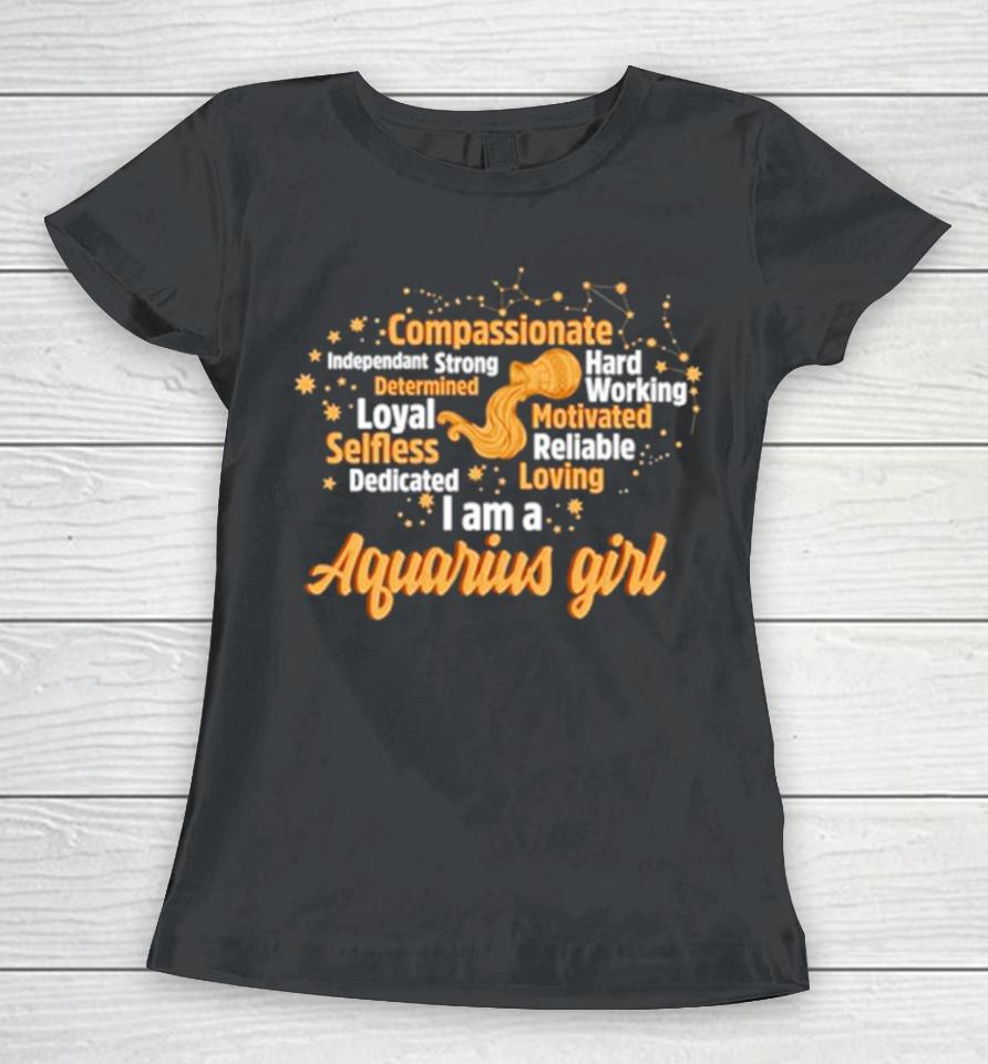 Aquarius Girl Birthday Astrology Zodiac Sign Women Aquarius Great Gift Women T-Shirt
