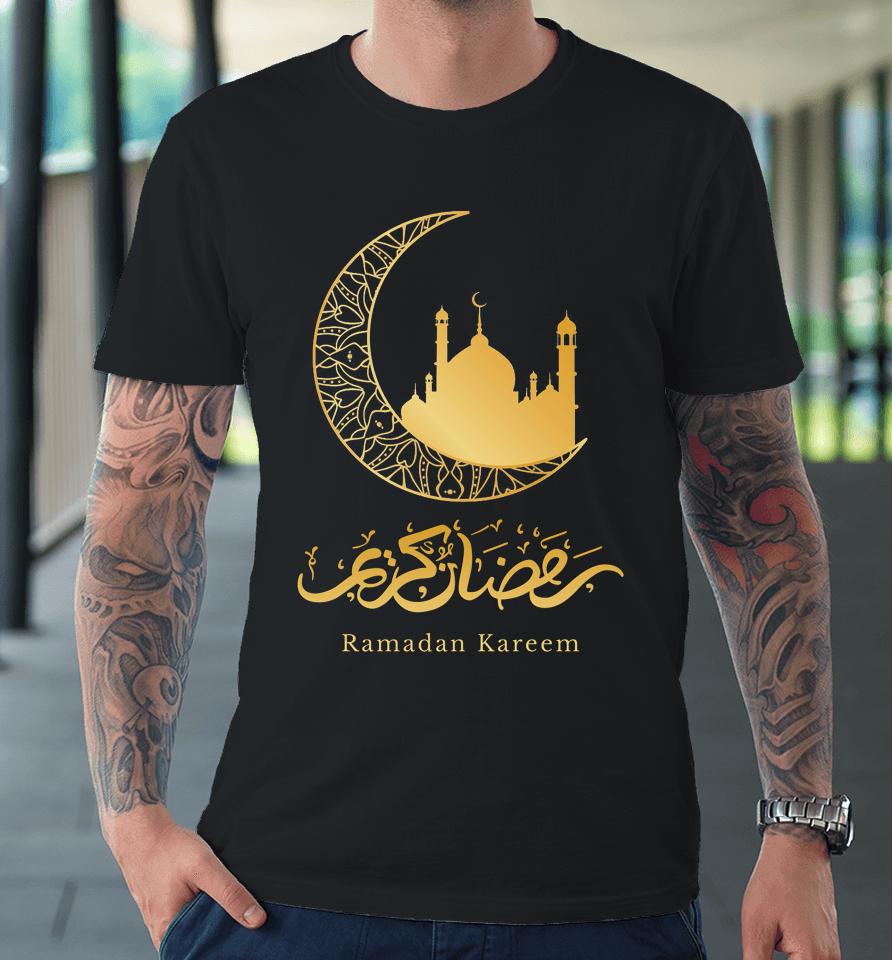 Arabic Ramadan Kareem Decoration Islamic Celebration Premium T-Shirt