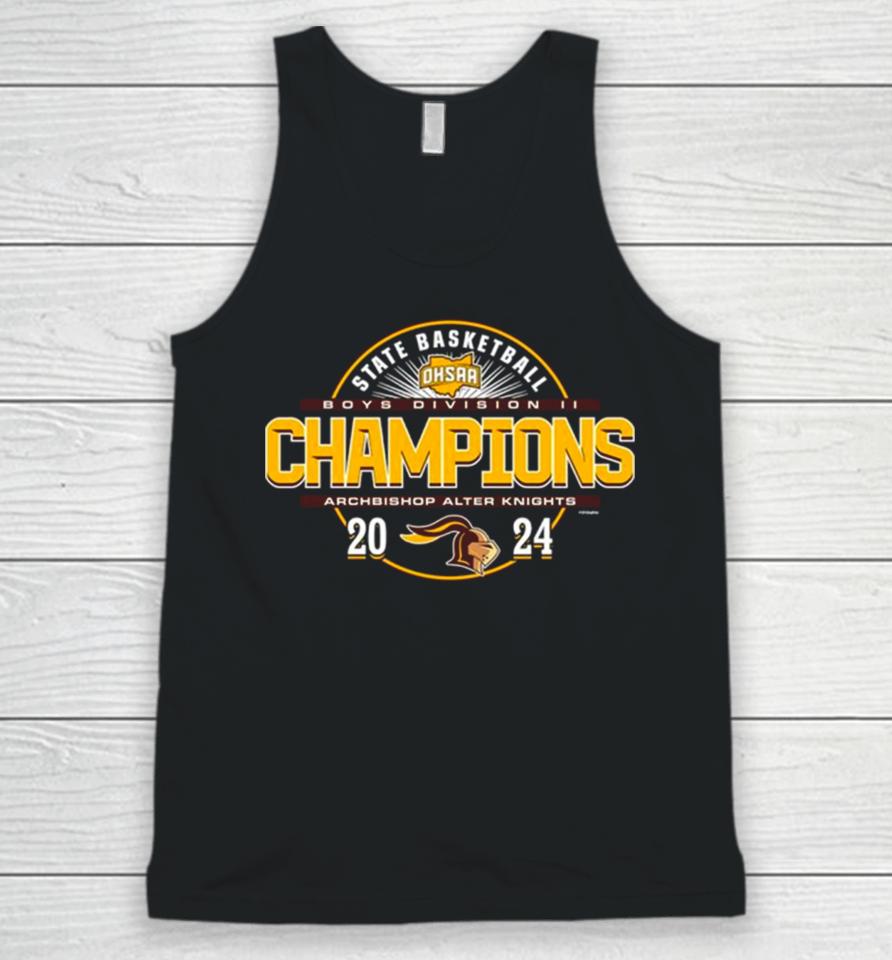 Archbishop Alter Knights 2024 Ohsaa Boys Basketball Division Ii State Champions Unisex Tank Top