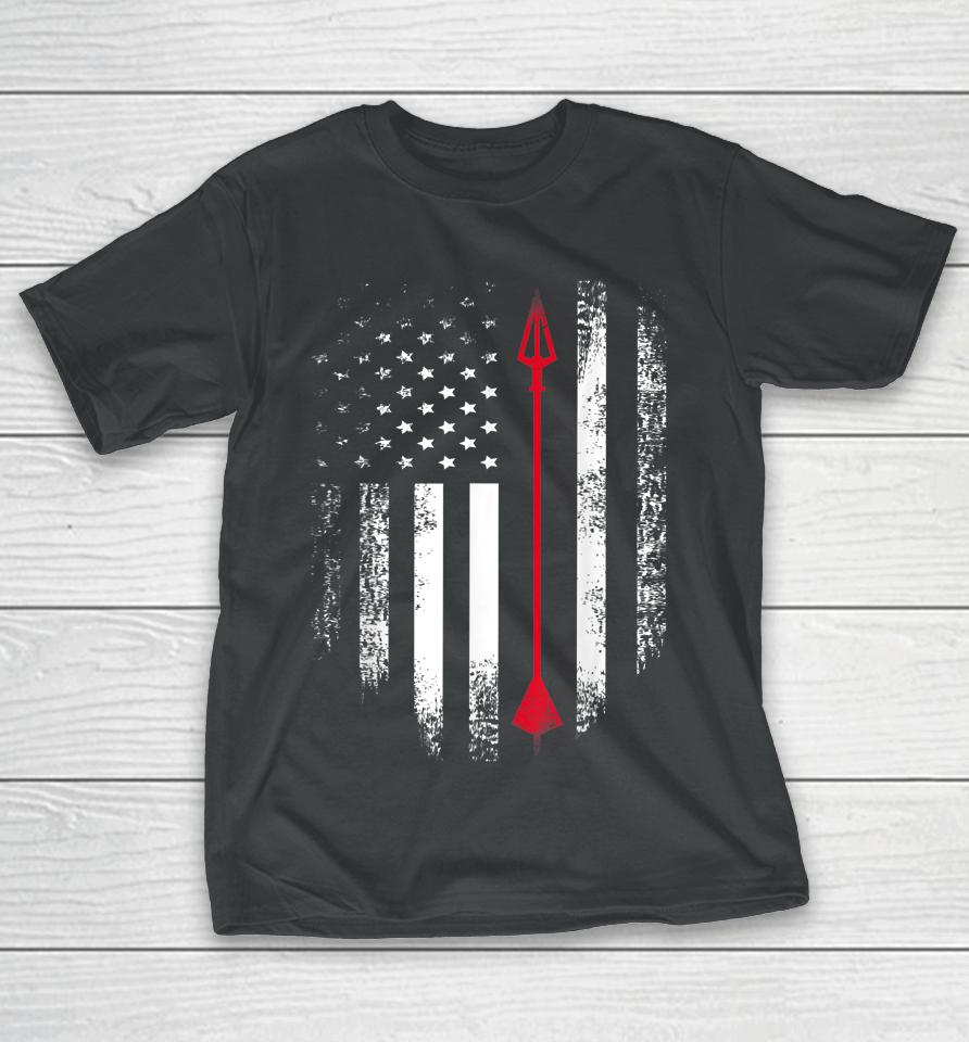 Archery Arrow American Flag T-Shirt