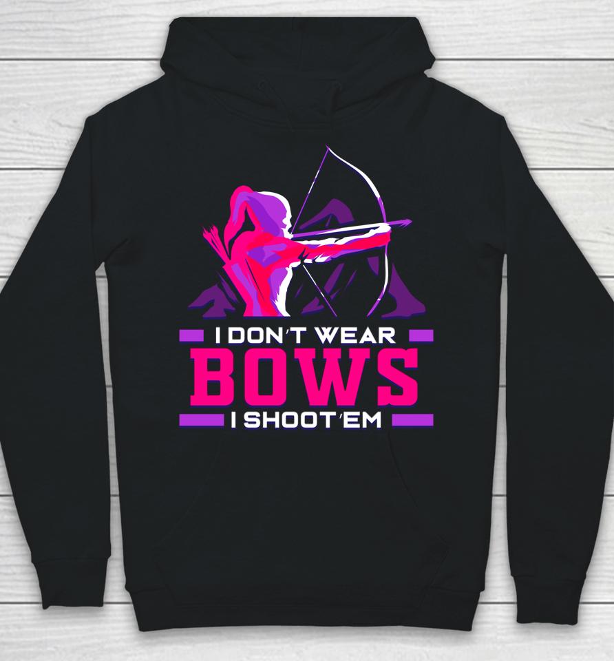 Archery Girl Gift For Woman Archer Bow And Arrow Hunter Lady Hoodie