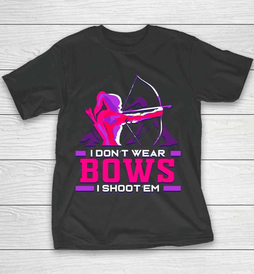 Archery Girl Gift For Woman Archer Bow And Arrow Hunter Lady Youth T-Shirt