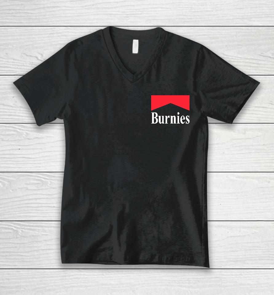 Are You Garbage Merch Burnies Unisex V-Neck T-Shirt