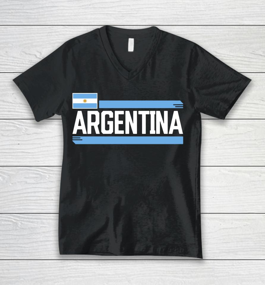 Argentina Fanatics Branded Devoted Navy Unisex V-Neck T-Shirt