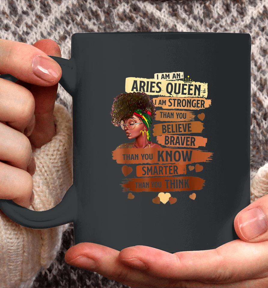 Aries Queen Sweet As Candy Birthday For Black Women Coffee Mug