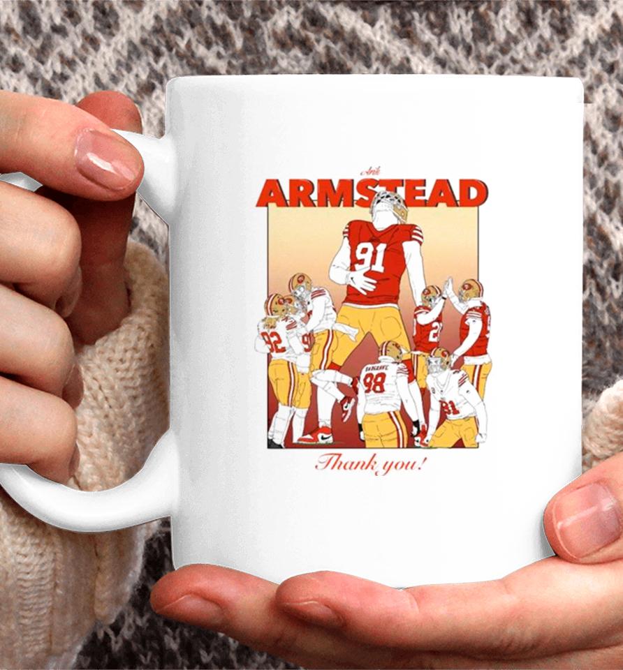 Arik Armstead San Francisco 49Ers Thank You Coffee Mug
