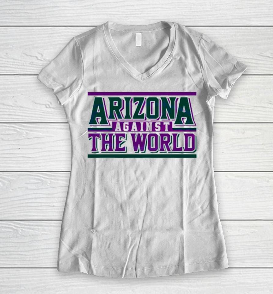 Arizona Against The World Vintage Women V-Neck T-Shirt
