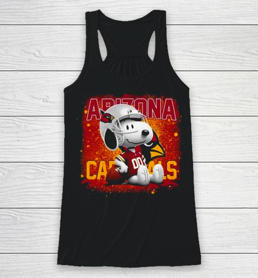 Arizona Cardinals Football Mix Snoopy Racerback Tank
