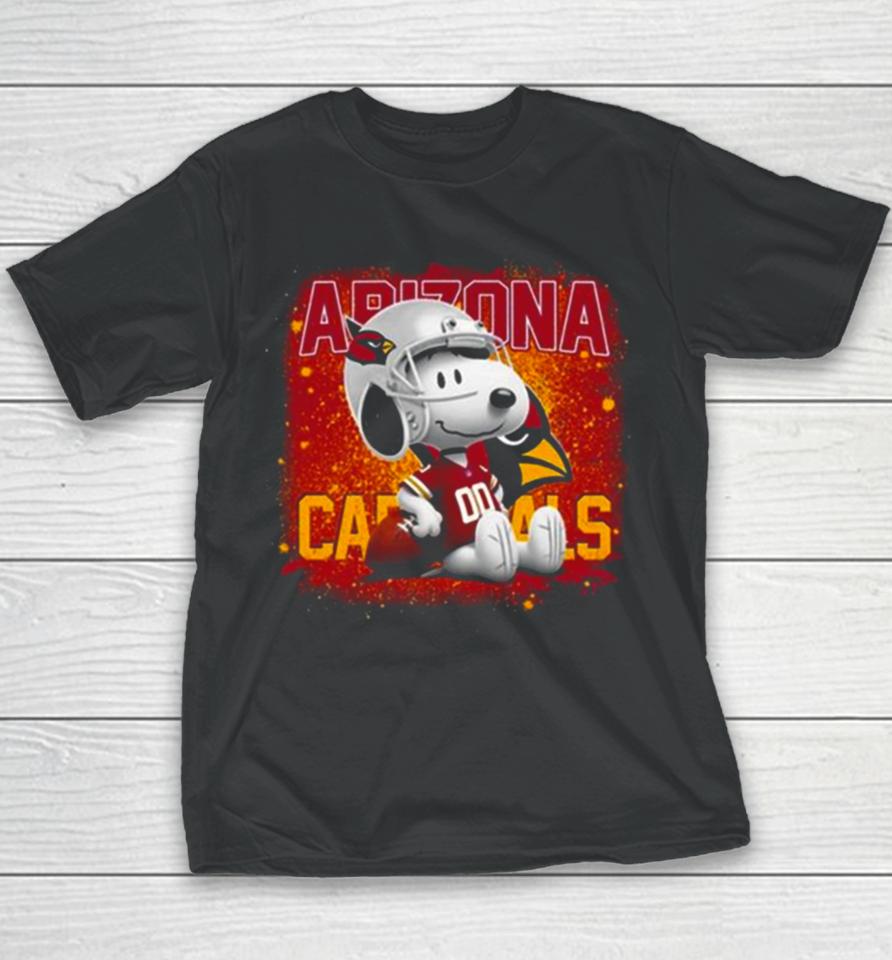 Arizona Cardinals Football Mix Snoopy Youth T-Shirt