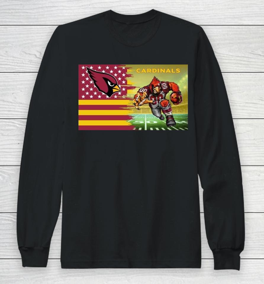 Arizona Cardinals Football Team Mascot Flag 2024 Long Sleeve T-Shirt