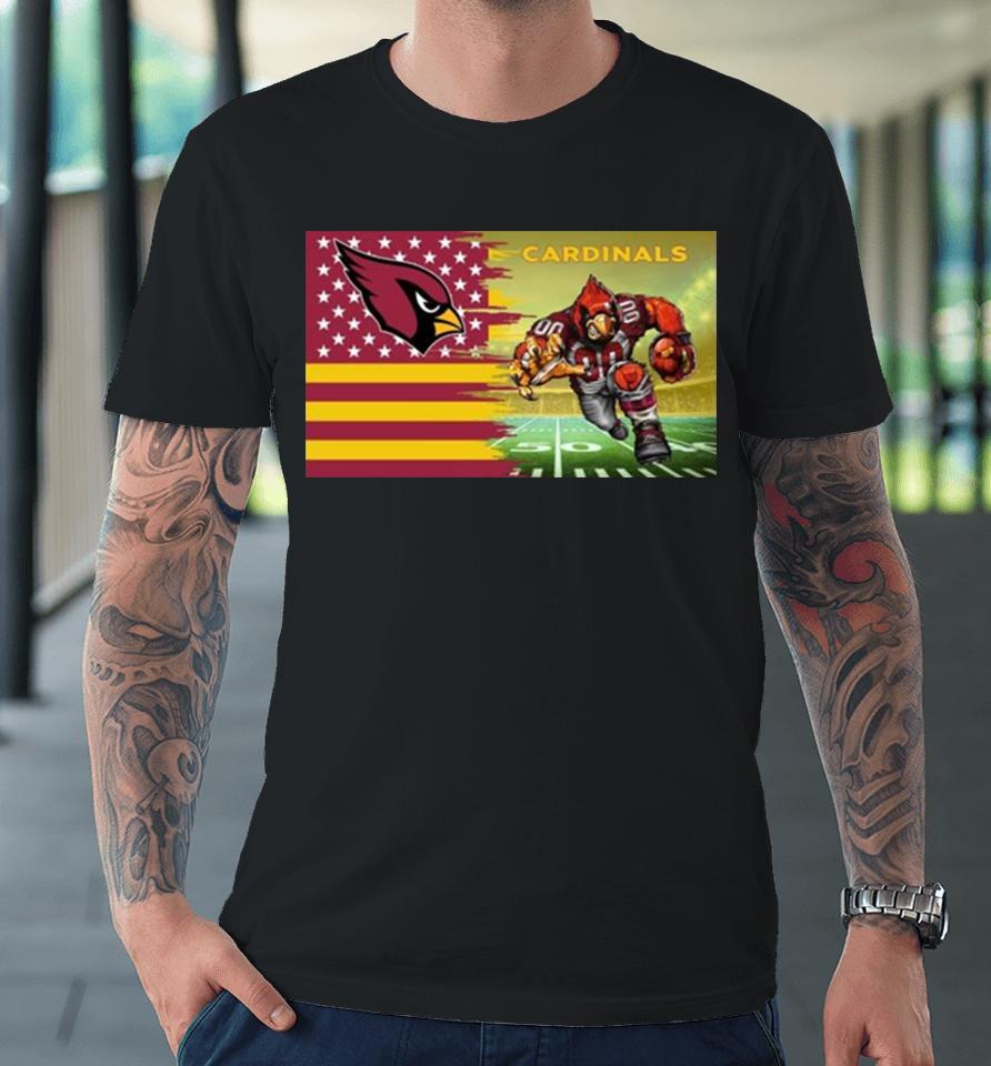 Arizona Cardinals Football Team Mascot Flag 2024 Premium T-Shirt