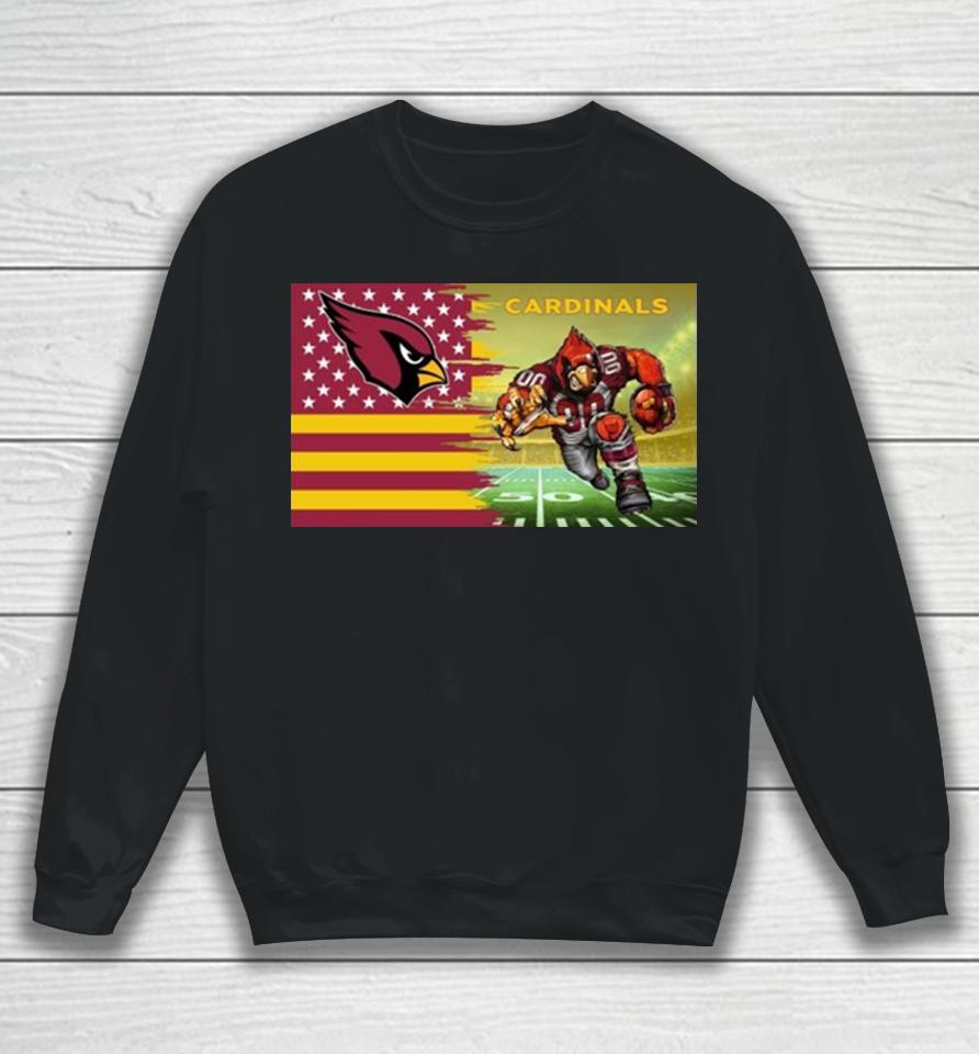 Arizona Cardinals Football Team Mascot Flag 2024 Sweatshirt