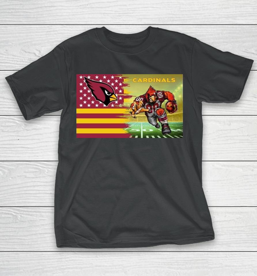 Arizona Cardinals Football Team Mascot Flag 2024 T-Shirt